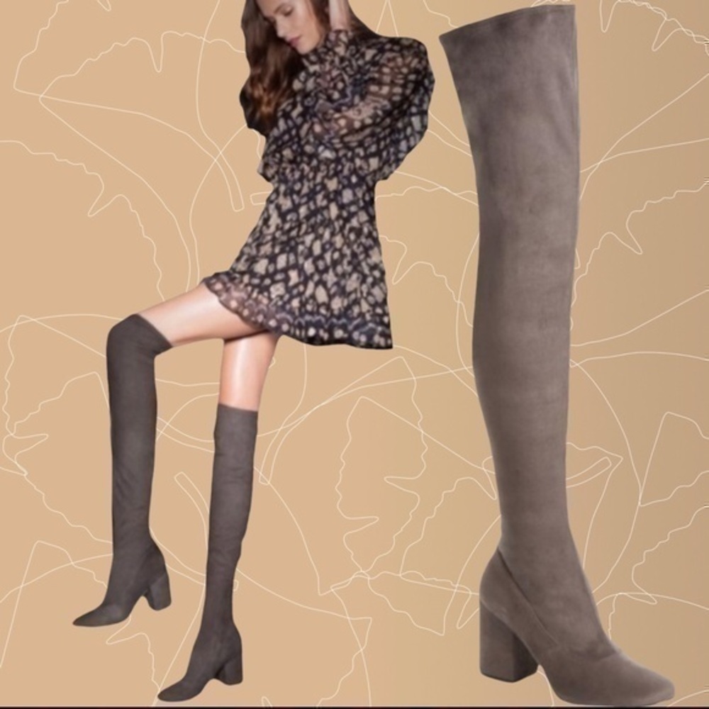 Marc Fisher Suede Over the Knee Boots - Picture 4 of 12